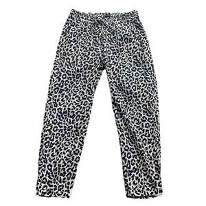 J. Crew Leopard Print Linen Pants Sz 4 NWT